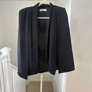 Olcay Gulson Black Cape Coat Blazer Medium Excellent Condition